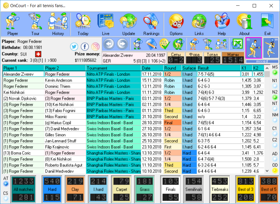 Windows 8 OnCourt 6.7 full Windows 8 OnCourt full